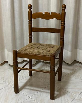 Sedia Antica Stile Rustico Country Cottage Vintage