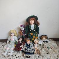 Lotto bambole ceramica