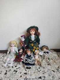 Lotto bambole ceramica