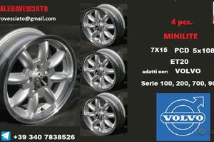 Cerchi minilite 7x15 5x108 et20 volvo