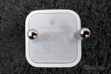ALIMENTATORE CARICABATTERIA USB ORIGINALE APPLE 5W