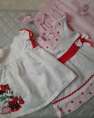 Vestitini estivi per bambine di 6-9 mesi 
