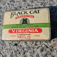 porta sigarette black cat Virginia vintage 1930