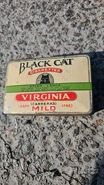 porta sigarette black cat Virginia vintage 1930