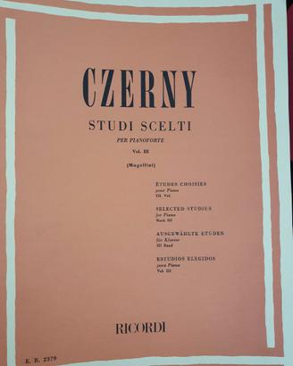 Czerny Studi scelti volume 1, 2 e 3