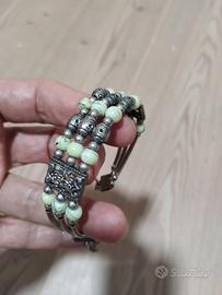 Bracciale Etnico Tunisino - Turchese e Argento