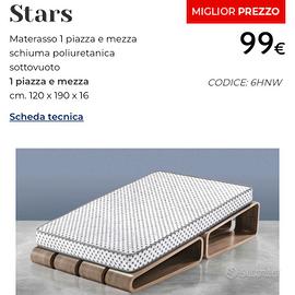 Materasso piazza e mezzo+Arredo+Vario
