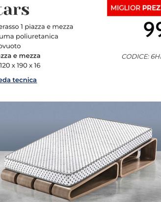 Materasso piazza e mezzo+Arredo+Vario