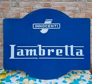 Insegna Lambretta bifacciale