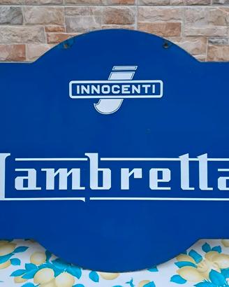Insegna Lambretta bifacciale