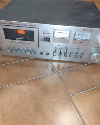 SANYO PIASTRA CASSETTA DA RIPRISTINARE VINTAGE
