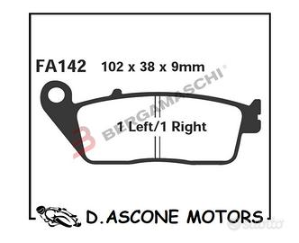 PASTIGLIE SFAC SUZUKI BURGMAN 650 03- KYMCO DOWNTO