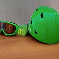 Casco e maschera sci 