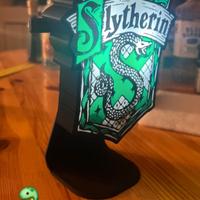 serpe verde lampada harry potter 