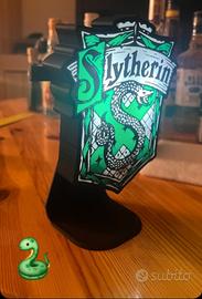 serpe verde lampada harry potter 