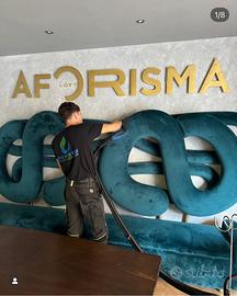 Divano velluto verde