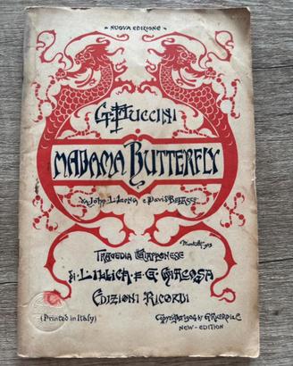 Puccini – Madama Butterfly – libretto d’epoca