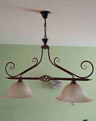 lampadari in ferro battuto cucina sala