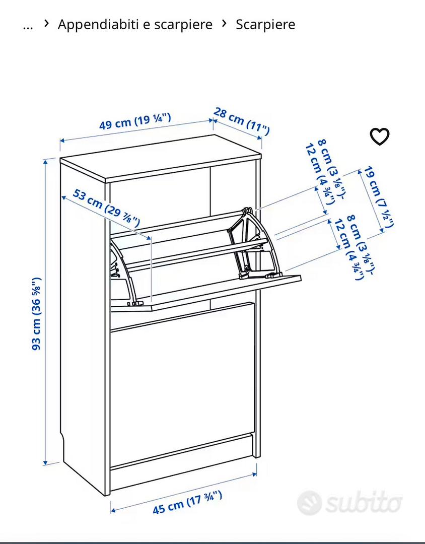 Scarpiere Ikea modello Bissa - Arredamento e Casalinghi In vendita a Roma