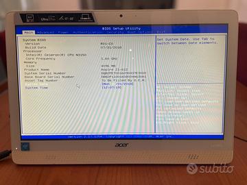 Computer Acer all in one