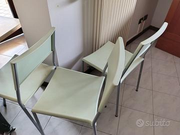 4 sedie verde menta 