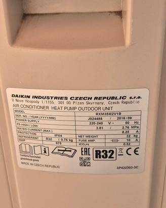 motore daikin mono split