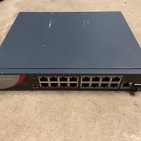 SWITCH 16 PORTE POE + 2 FIBRA + 1 LAN
