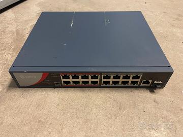 SWITCH 16 PORTE POE + 2 FIBRA + 1 LAN