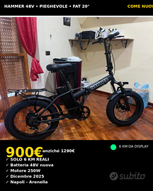 E-Bike Pieghevole HAMMER 48V 250W Fat - Come Nuova