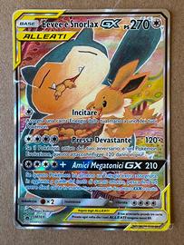 Carta Pokémon Eevee & Snorlax GX SM169 Promo