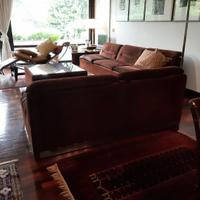 Soggiorno Completo: 2 divani in pelle + tavolino