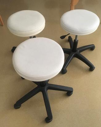 Sgabelli professionali con ruote regolabili