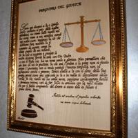 PREGHIERA DEL GIUDICE -QUADRO UNICO-
