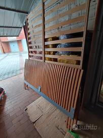 struttura letto matrimoniale con doghe Ikea Dokka