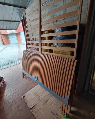 struttura letto matrimoniale con doghe Ikea Dokka