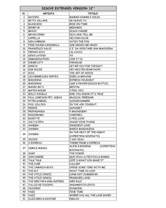 DISCHI IN VINILE 12"