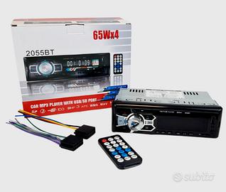 AUTORADIO BLUETOOTH 1 DIN CON VIVAVOCE RADIO MP3