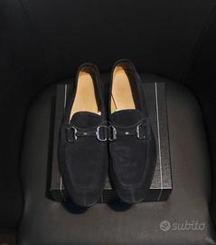 Scarpe Zegna Scamosciate blu Eleganti