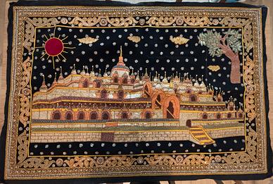 Arazzo ricamato a mano 200x140 cm Asia