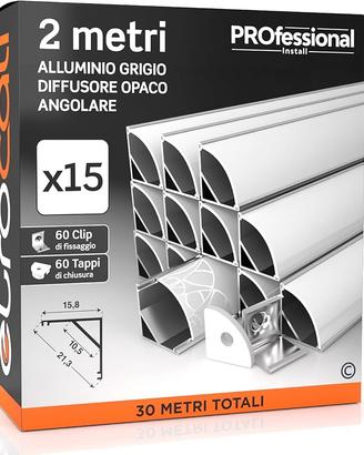 Eurocali 15x Profili Angolari da 2 metri (30mt) in