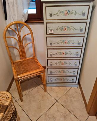 casettiera vintage + sedia