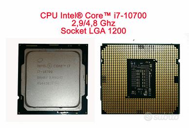 Processore Intel® Core™ i7-10700 2,9/4,8 Ghz