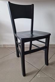 Sedia Lucy anilina nera - set da 6 pezzi