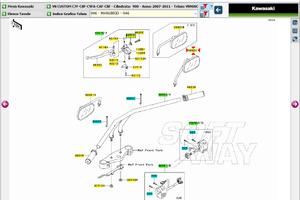 Specchio Dx Kawasaki VN Custom 900 560010073