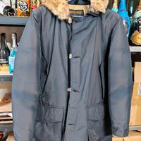 Woolrich Arctic Parka blu con pelliccia originale
