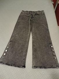 Jeans  grigi a zampa