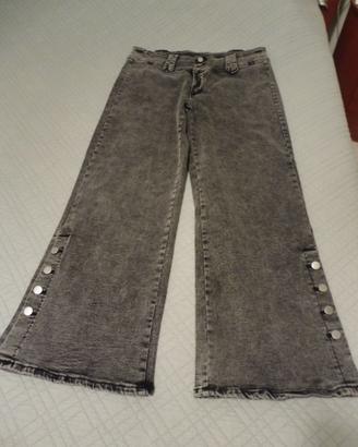 Jeans  grigi a zampa