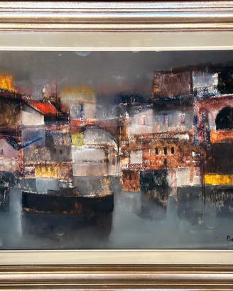 Lido Bettarini pittore quadro olio su tela Marina