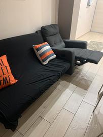 Divano letto piu poltrona apribile