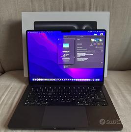 Macbook Pro M3 14” chip M3 Pro 512/18Gb Apple Care